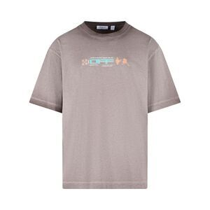 Off-White 'Archigeography 3 Arrow' Beige Cotton T-Shirt Men